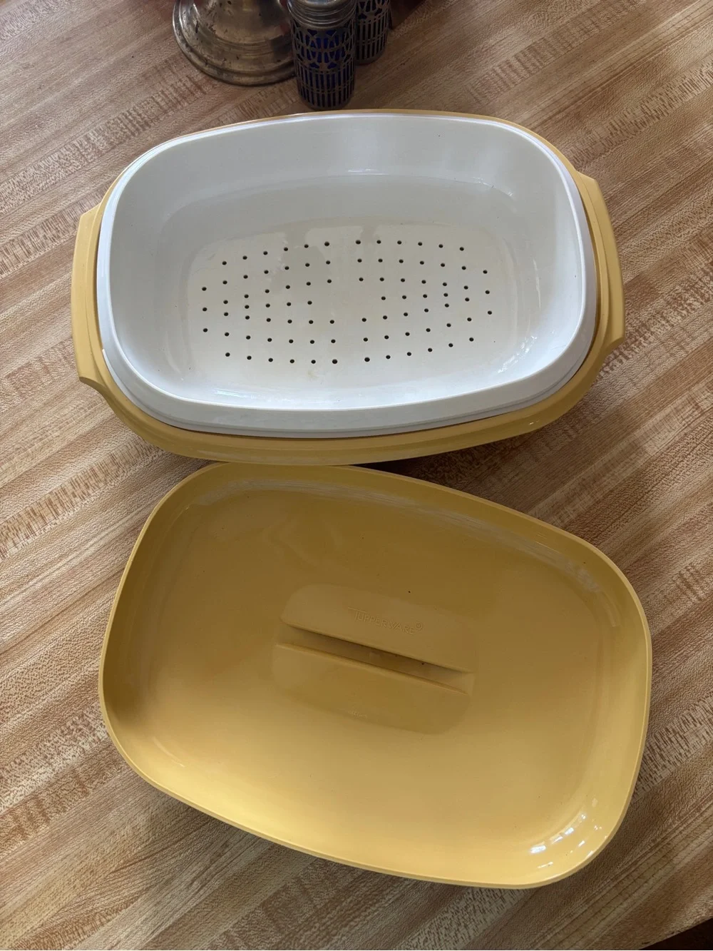 Tupperware Harvest Gold Vegetable Rice Steamer